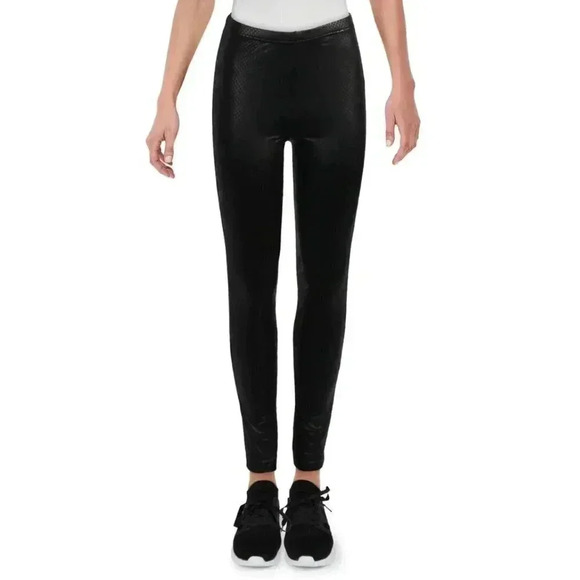 🔷 PLUSH Black Size Small Cozy Reptile Animal Print Lounge Pants MSRP$93 - Picture 10 of 11